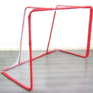 Hockey Net with Red Steel Frame